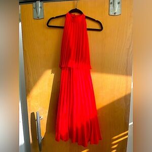 ASOS Pleated Halter Midi Dress